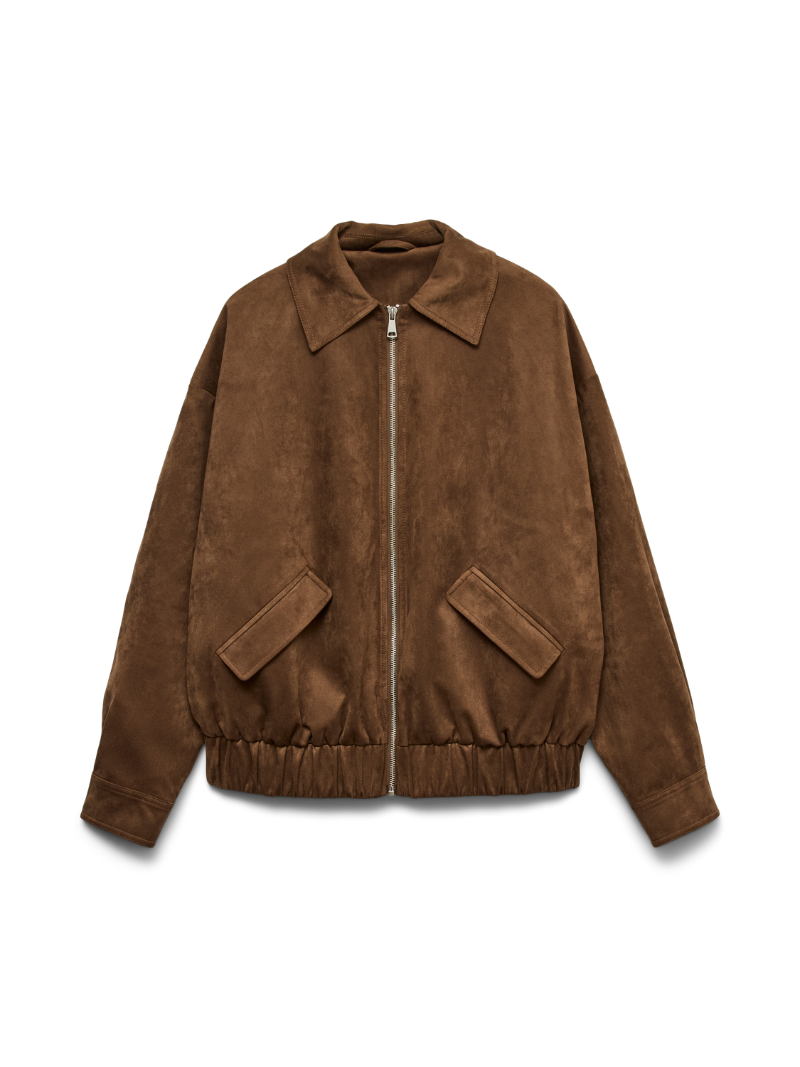 VMSALINA FAUX SUEDE BOMBER JACKET